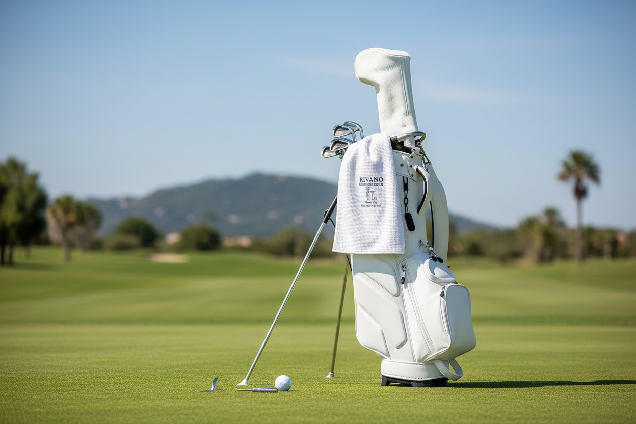 Rivano Golf Towel på bag